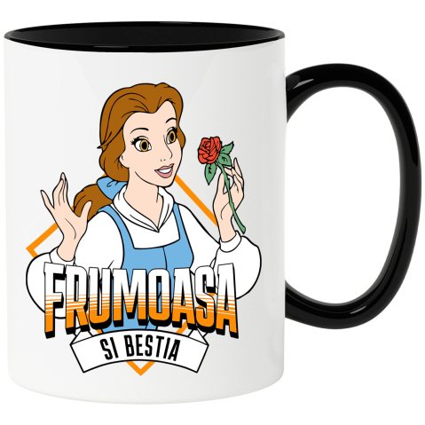Desene Animate - Cana Cu Frumoasa si Bestia - Un dar din inima pentru Belle, Ceramica, 330ML