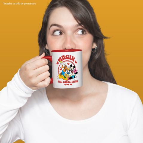 Cana Cu Gasca Mickey Mouse – Impreuna Suntem Puternici, Ceramica, 330ML [2]