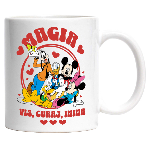 Desene Animate - Cana Cu Gasca Mickey Mouse – Impreuna Suntem Puternici, Ceramica, 330ML