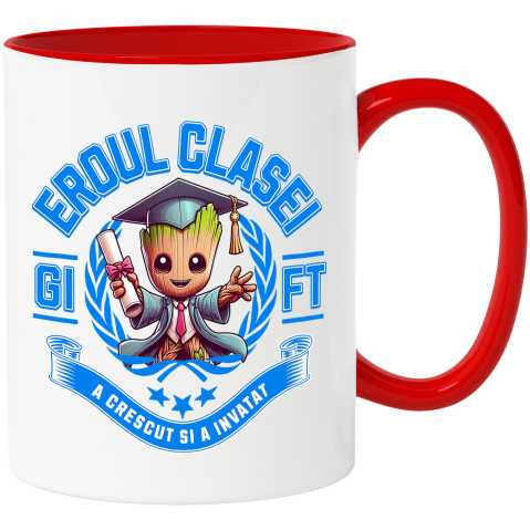 Cani Personalizate - Cana Cu Groot – Scoala Devine Aventuroasa, Ceramica, 330ML