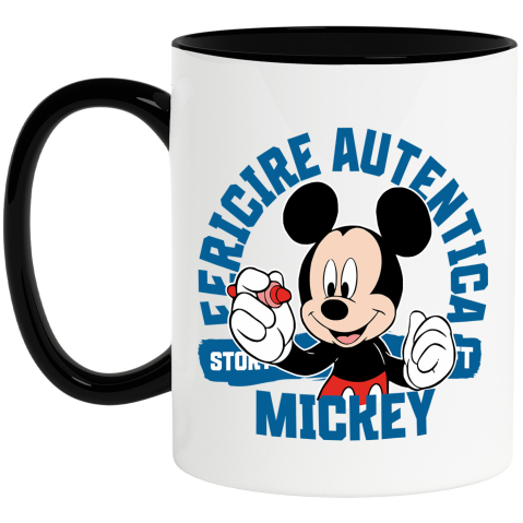 Desene Animate - Cana Cu Hai sa Coloram cu Mickey, Ceramica, 330ML