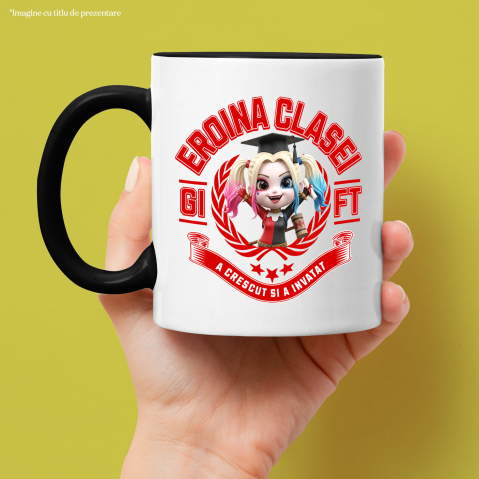 Cana Cu Harley Quinn – Prieteni, Zambet Si Scoala, Ceramica, 330ML [2]