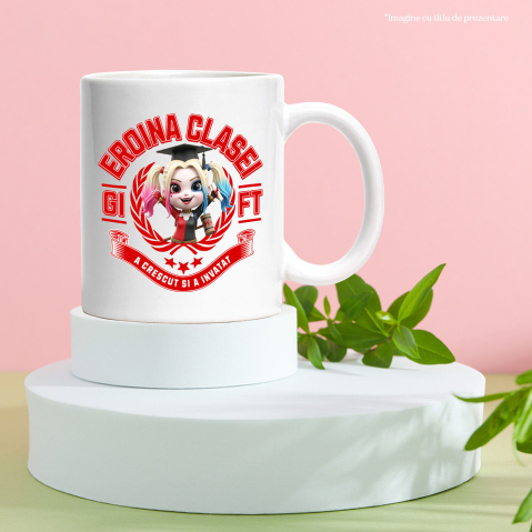 Cana Cu Harley Quinn – Prieteni, Zambet Si Scoala, Ceramica, 330ML [3]