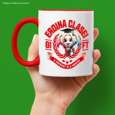 Cana Cu Harley Quinn – Prieteni, Zambet Si Scoala, Ceramica, 330ML [1]