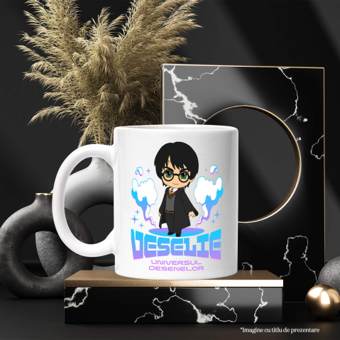 Cana Cu Harry-Potter-povesti din scoala de magie, Ceramica, 330ML [3]