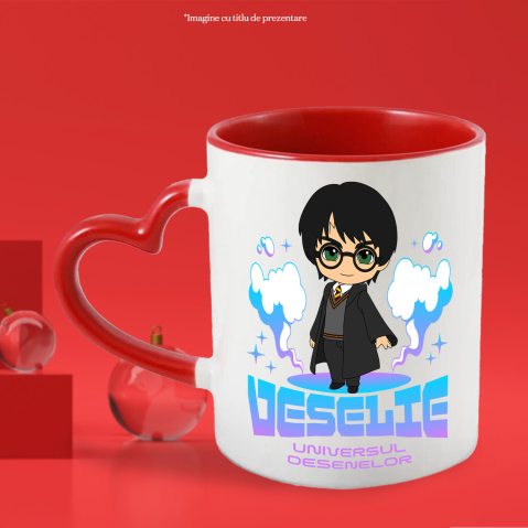 Cana Cu Harry-Potter-povesti din scoala de magie, Ceramica, 330ML [2]