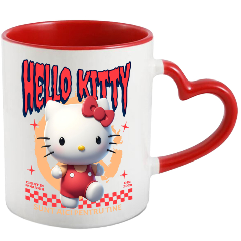 Desene Animate - Cana Cu Hello Kitty Aventuri si Prietenie Disney, Ceramica, 330ML