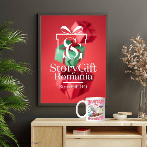 Cana Cu Hello Kitty – Invatare Vesela cu Prietenii Ceramica, 330ML, cu Maner Alb [3]