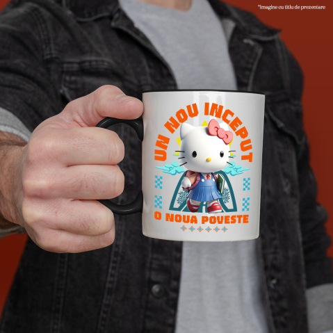 Cana Cu Hello Kitty – Primii Pași Spre Cunoaștere Cu Împăcare, Ceramica, 330ML [1]