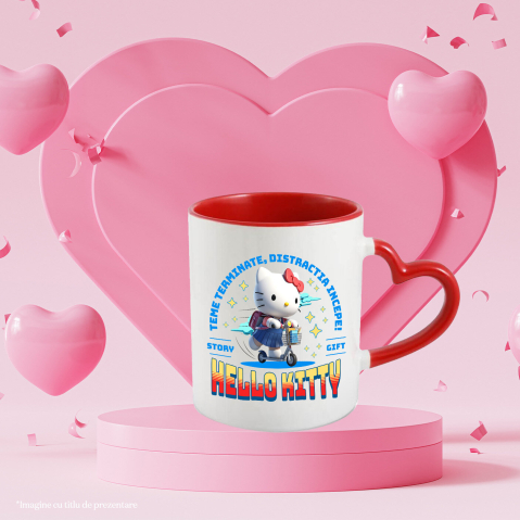Cana Cu Hello Kitty: Viteza Si Distractie Cu Stil, Ceramica, 330ML [2]