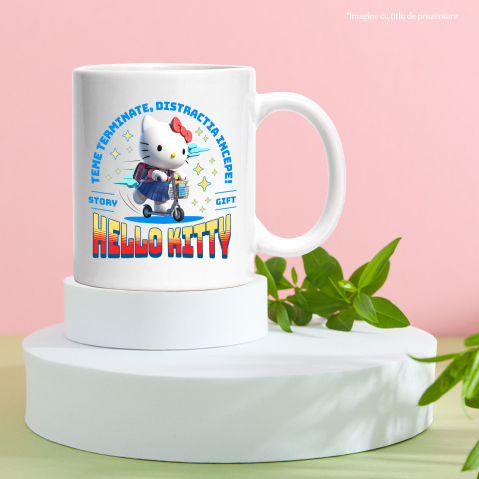 Cana Cu Hello Kitty: Viteza Si Distractie Cu Stil, Ceramica, 330ML [3]