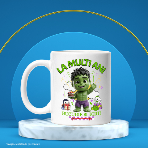 Cana Cu Hulk Fun – Cadouri si Suprize pentru Ziua Ta, Ceramica, 330ML [3]