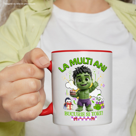 Cana Cu Hulk Fun – Cadouri si Suprize pentru Ziua Ta, Ceramica, 330ML [1]