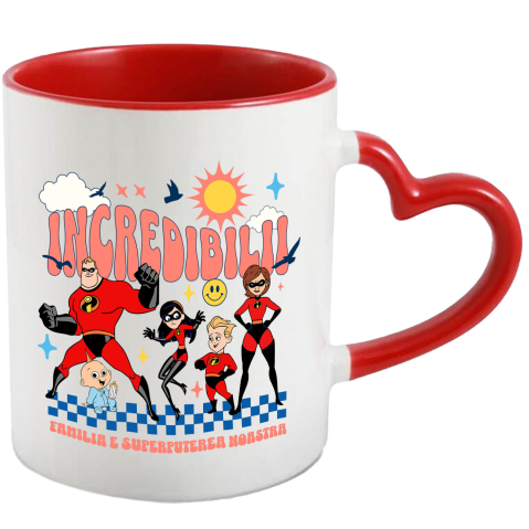 Desene Animate - Cana Cu Incredibilii: super puteri unite, Ceramica, 330ML