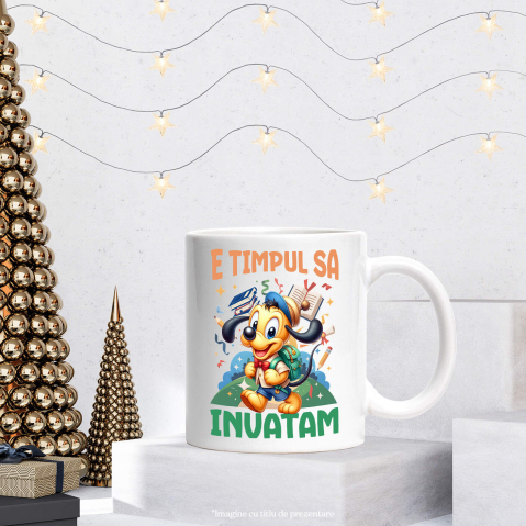 Cana Cu Invatare Vesela alaturi de Pluto, Ceramica, 330ML [3]