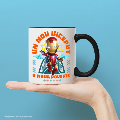Cana Cu Iron Man – Cunoaștere și Inovație La Primii Pași, Ceramica, 330ML [1]