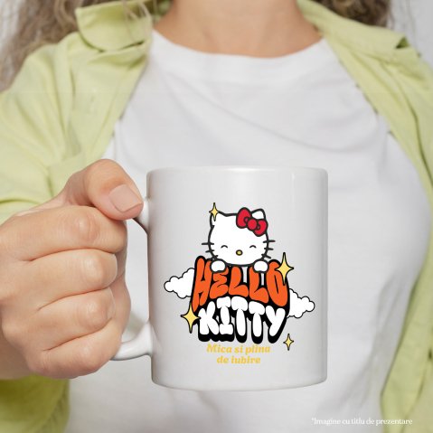 Cana Cu Kitty pe norisor, Ceramica, 330ML [1]