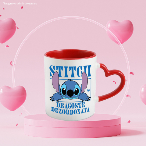 Cana Cu Lumea Colorata a lui Stitch – Aventuri si Zambete, Ceramica, 330ML [2]