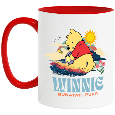 Desene Animate - Cana Cu Lumea vazuta prin ochii lui Winnie, Ceramica, 330ML