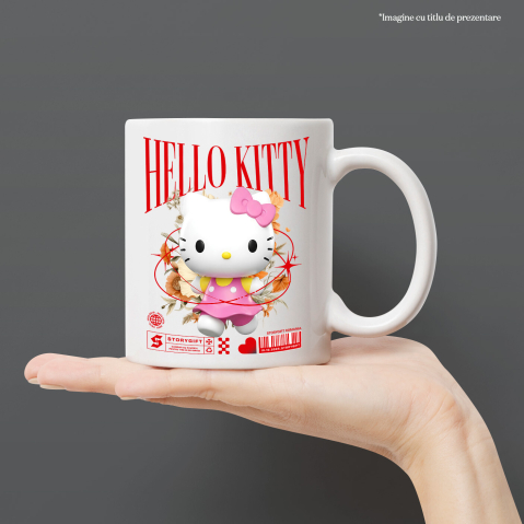 Cana Cu Magie și Flori cu Hello Kitty din Lumea Disney, Ceramica, 330ML [1]