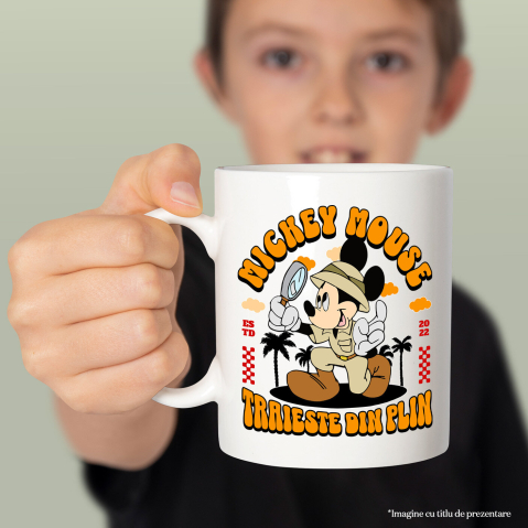 Cana Cu Mickey, aventurierul cercetas, Ceramica, 330ML [1]