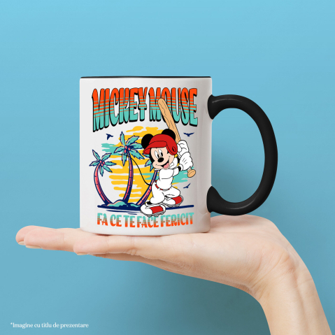 Cana Cu Mickey, campionul baseballului, Ceramica, 330ML [1]