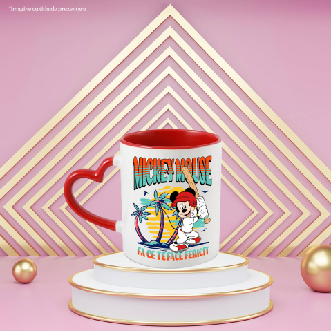 Cana Cu Mickey, campionul baseballului, Ceramica, 330ML [2]