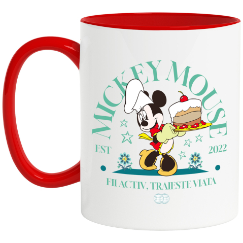 Desene Animate - Cana Cu Mickey in Lumea Dulciurilor, Ceramica, 330ML