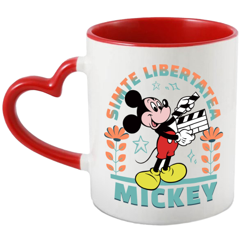 Desene Animate - Cana Cu Mickey, maestrul cinematografiei, Ceramica, 330ML