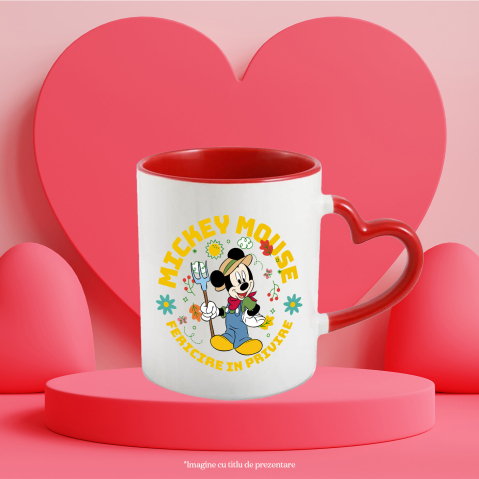 Cana Cu Mickey Mouse-Bucuria Gradinaritului, Ceramica, 330ML [3]