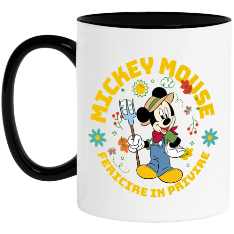 Desene Animate - Cana Cu Mickey Mouse-Bucuria Gradinaritului, Ceramica, 330ML