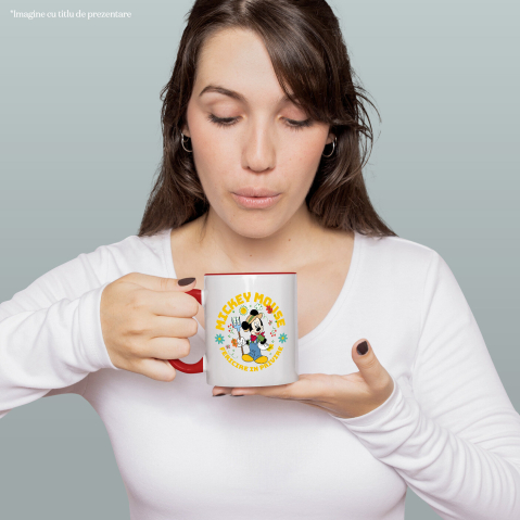Cana Cu Mickey Mouse-Bucuria Gradinaritului, Ceramica, 330ML [2]