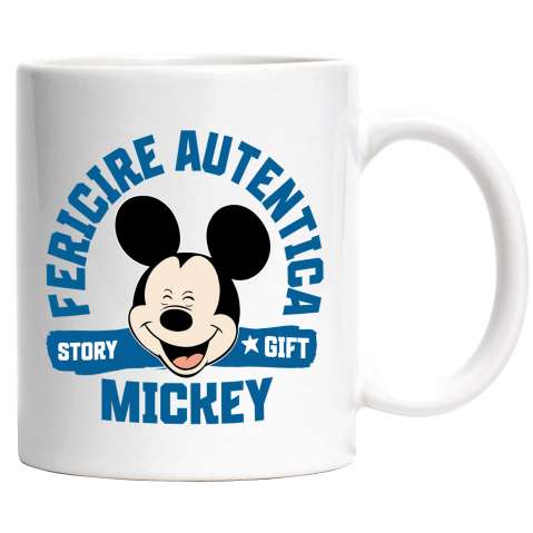 Desene Animate - Cana Cu Mickey Mouse – Bucurie de Neuitat Ceramica, 330ML, cu Maner Alb