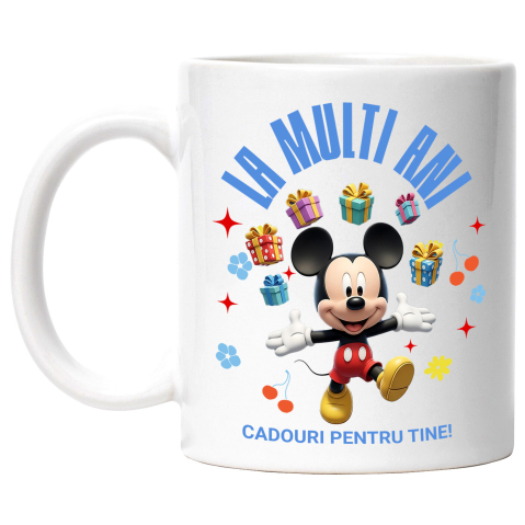Desene Animate - Cana Cu Mickey Mouse – Cadouri si Decoratiuni pentru Aniversare, Ceramica, 330ML