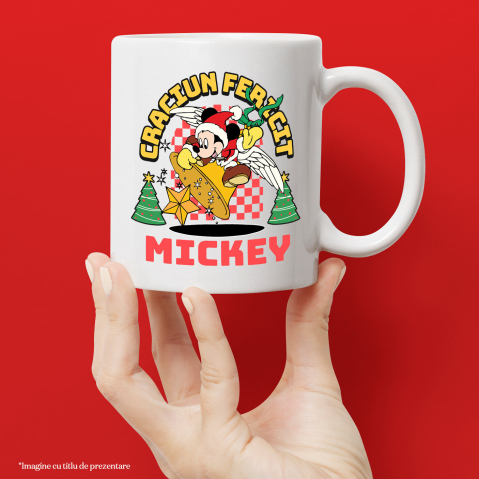 Cana Cu Mickey Mouse Craciun Fermecat Disney, Ceramica, 330ML [1]