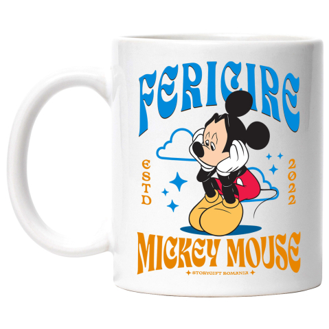 Desene Animate - Cana Cu Mickey Mouse Suparat Dar Puternic, Ceramica, 330ML