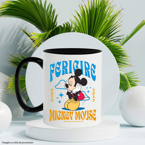 Cana Cu Mickey Mouse Suparat Dar Puternic, Ceramica, 330ML [3]
