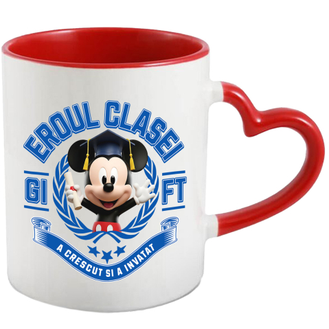 Educatie - Cana Cu Mickey Mouse: Zambete Si Curaj La Scoala, Ceramica, 330ML