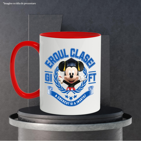 Cana Cu Mickey Mouse: Zambete Si Curaj La Scoala, Ceramica, 330ML [3]