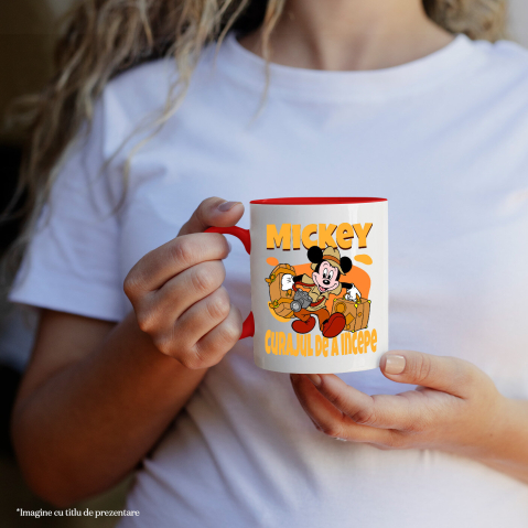 Cana Cu Mickey, pregatit pentru o noua poveste, Ceramica, 330ML [1]