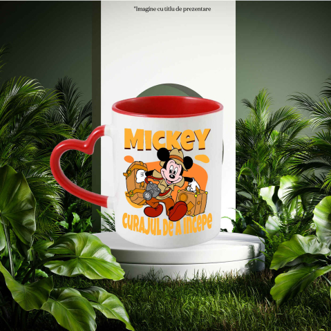 Cana Cu Mickey, pregatit pentru o noua poveste, Ceramica, 330ML [2]