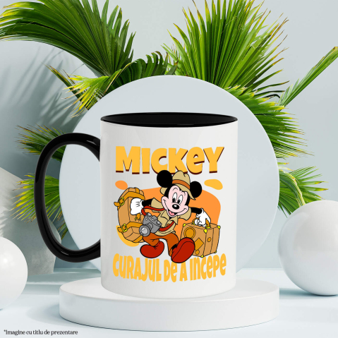 Cana Cu Mickey, pregatit pentru o noua poveste, Ceramica, 330ML [3]