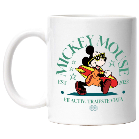 Desene Animate - Cana Cu Mickey – Regele Valurilor, Ceramica, 330ML