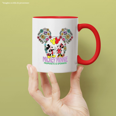 Cana Cu Mickey si Minnie – Momente cu Baloane, Ceramica, 330ML [1]