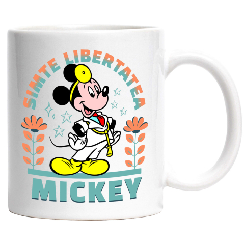 Desene Animate - Cana Cu Mickey si misiunea medicala, Ceramica, 330ML