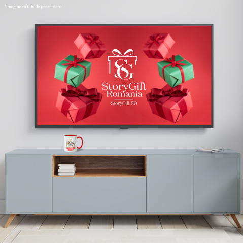 Cana Cu Mickey si Prietenii Ceramica, 330ML, cu Maner Rosu [3]