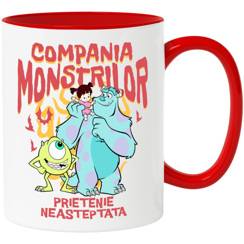 Basme Si Legende - Cana Cu Mike, Sulley si Boo - Prietenii din lumea monstrilor, Ceramica, 330ML