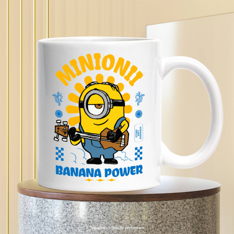 Cana Cu Minionul – Chitară și Distracție, Ceramica, 330ML [3]
