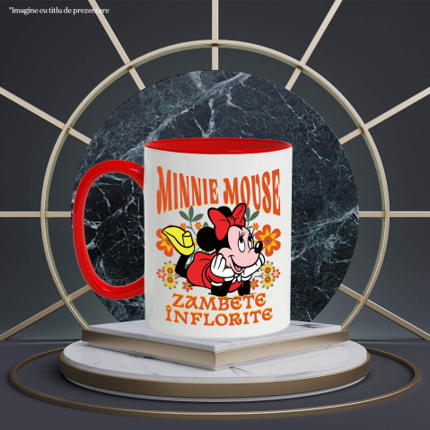 Cana Cu Minnie, cu inima curată, Ceramica, 330ML [3]