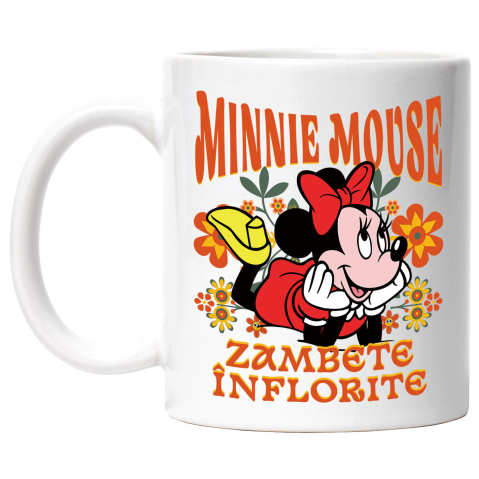 Desene Animate - Cana Cu Minnie, cu inima curată, Ceramica, 330ML